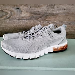 Women's Grey Asics Gel-Quantum 90 Shoes Sneakers